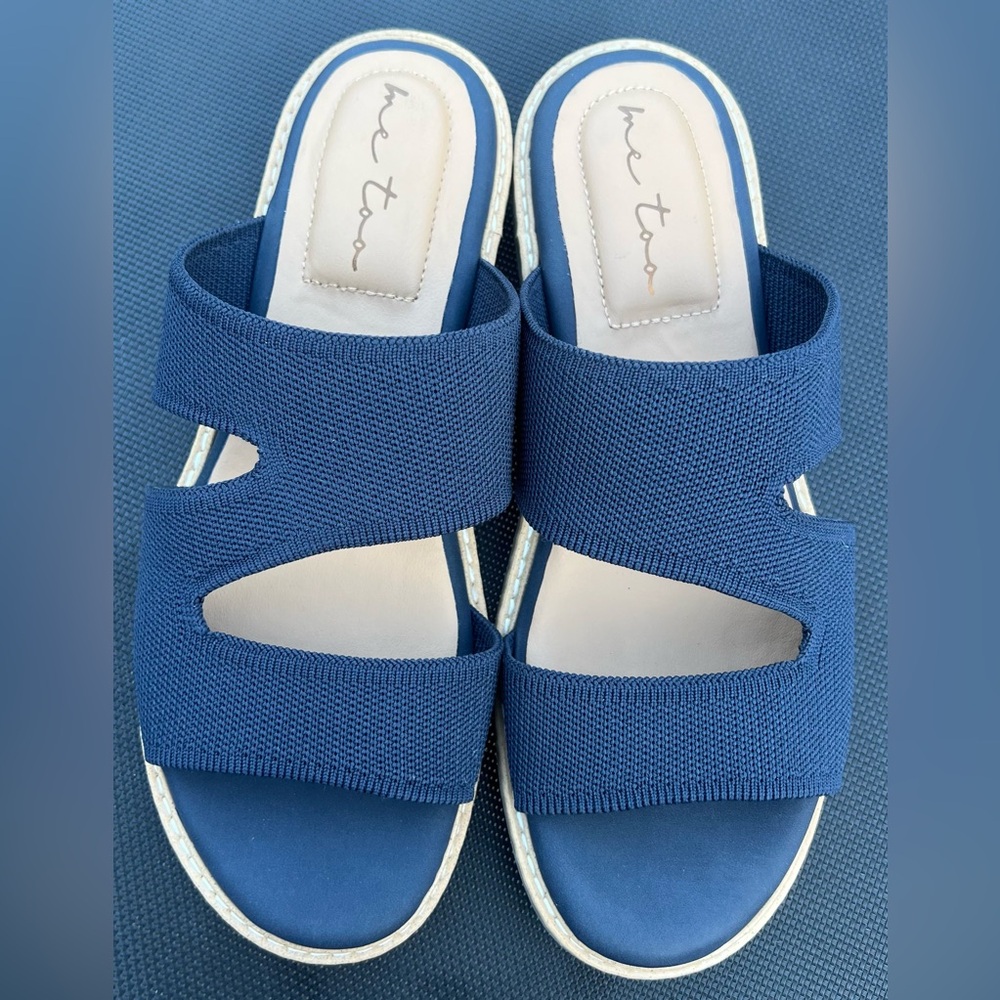 Me Too Navy Open-Toe Sandals